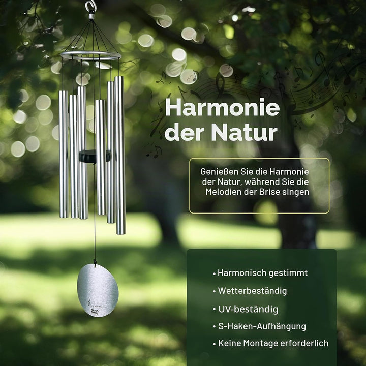 Klangspiel Aureole Tunes, ca. 71 cm, Silber 71,2 cm (28 zoll) Silber, 71,2 cm (28 zoll) Silber