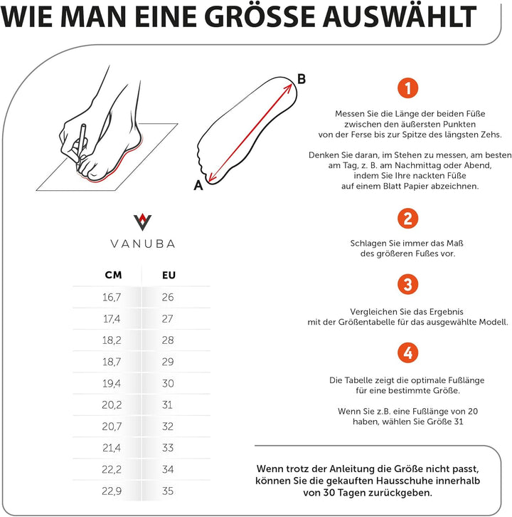 Vanuba - Kinder Hausschuhe Peppin, Lammfell Winterschuhe, Baby Schuhe, Junge und Mädchen, Echtleder,