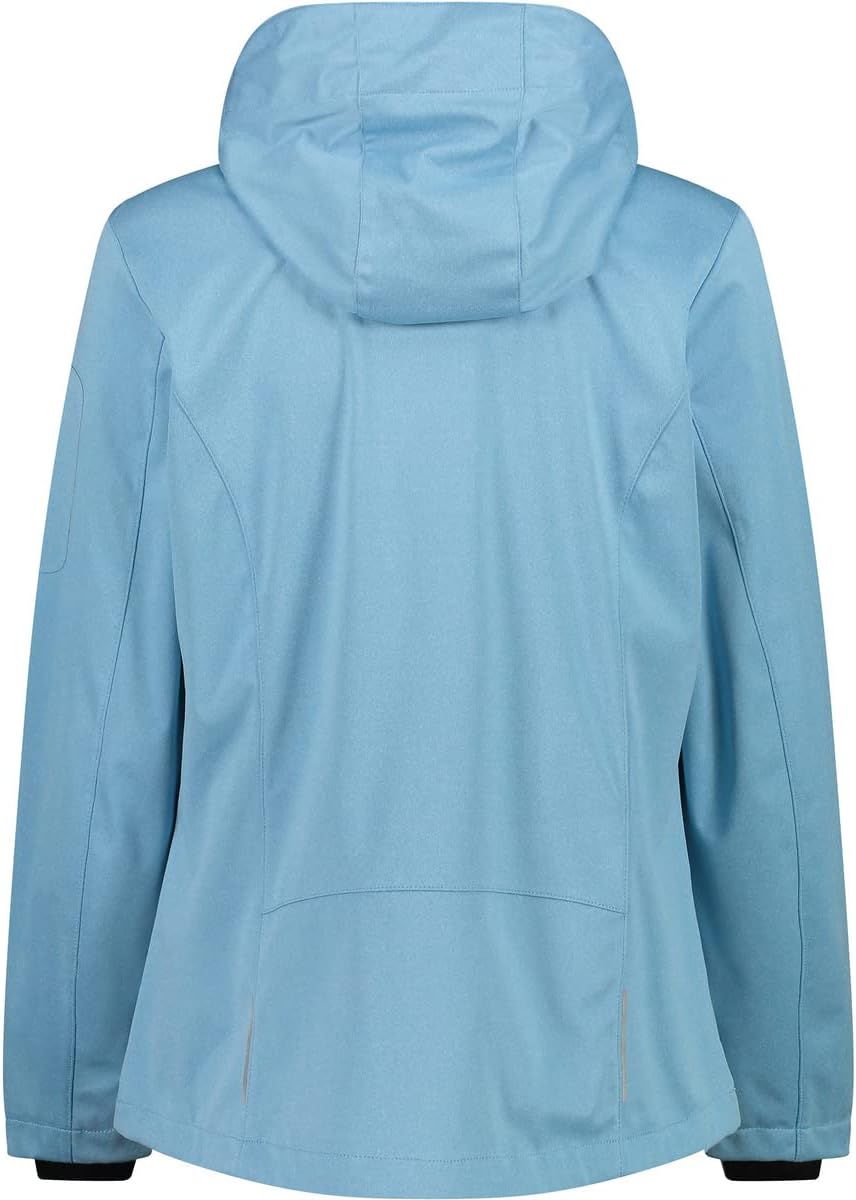 CMP Damen Windproof And Waterproof Softshell Jacket Wp 7.000 Jacke 42 Cielo Mel., 42 Cielo Mel.