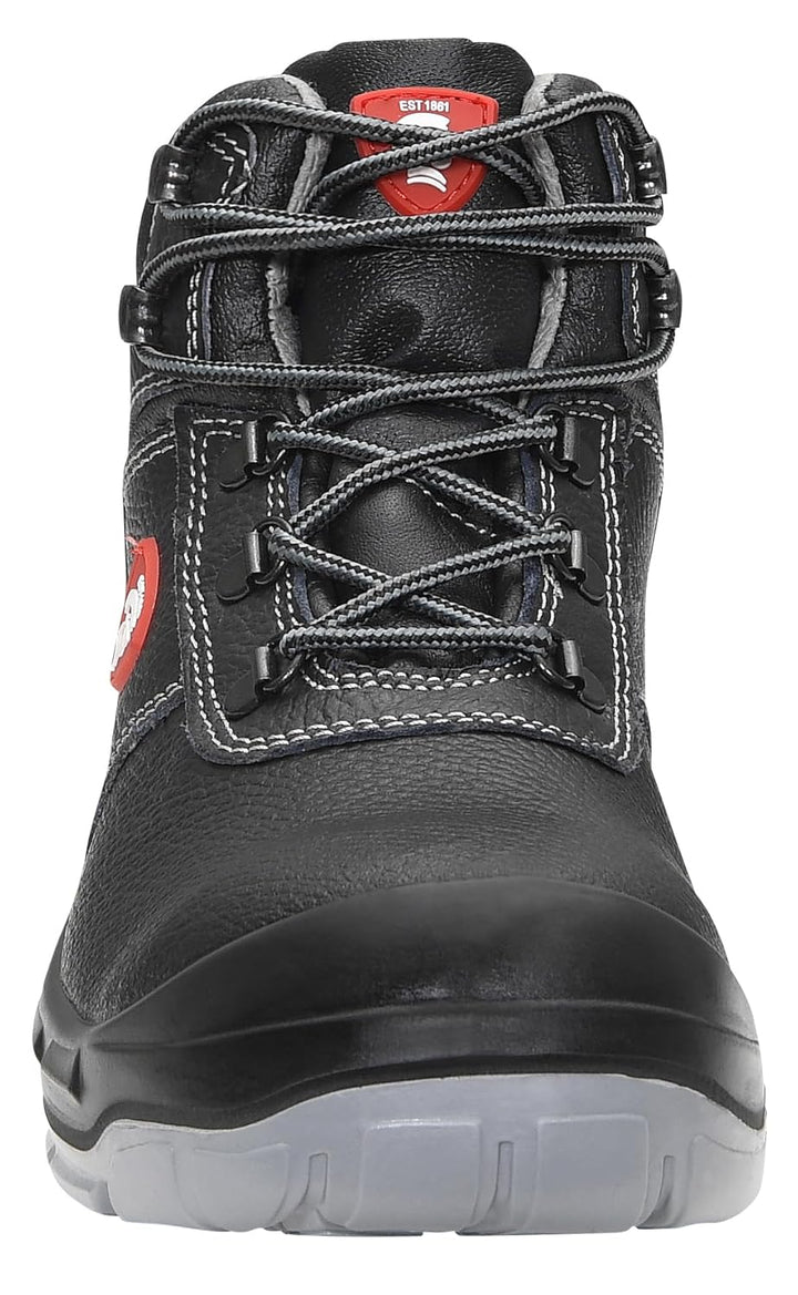 JORI Sicherheitsschuhe ACHIM S3, Damen und Herren, Lederschuh, robust, Schwarz, Stahlkappe - Grösse