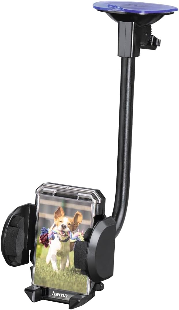 Hama Handyhalterung Auto, für Lüftung und Scheibe, universal bis 11cm Breite (Hochformat, Querformat