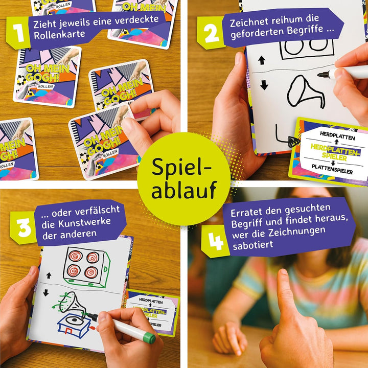 Oh Mein Gogh! - Lustiges Partyspiel &amp; Zeichenspiel Für Erwachsene | Witziges Spiel Mit Saboteur | Kr