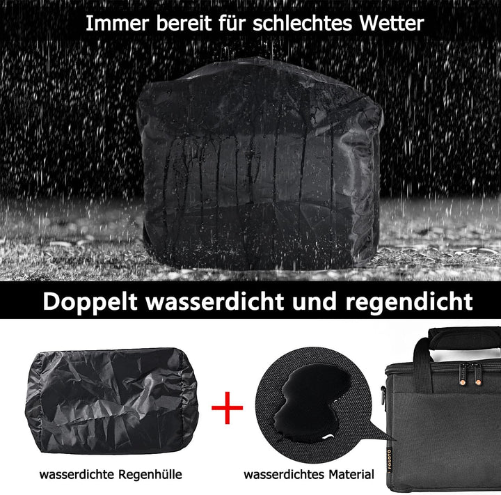 FOSOTO DSLR-Kameratasche Spiegelreflex Kameratasche Spiegelreflex Fototasche für Spiegelreflexkamera