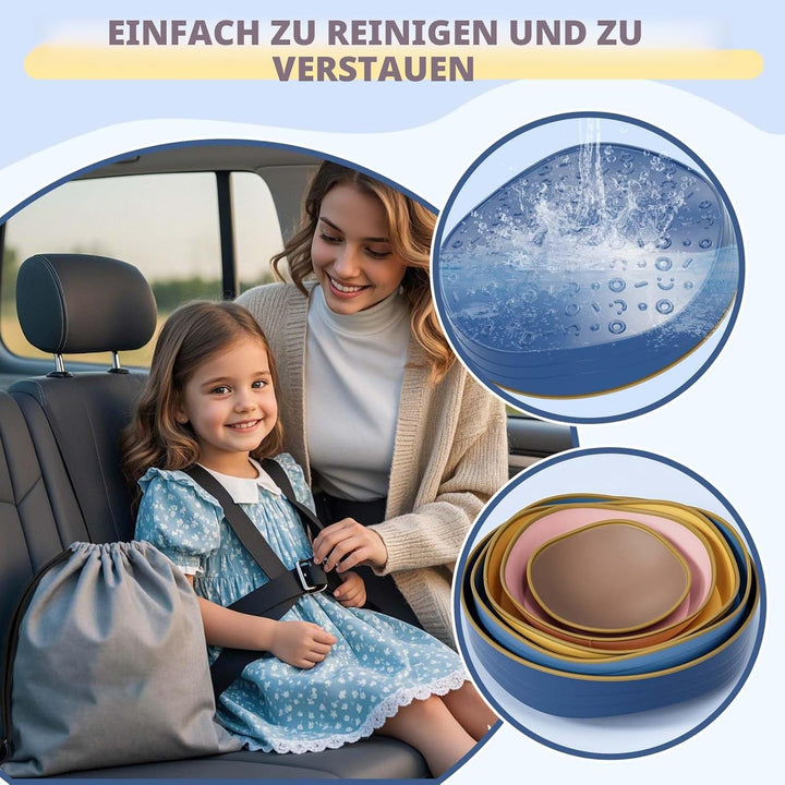 KidBloom Balanciersteine für Kinder, Geschenk Mädchen & Junge 2 3 4 5 Jahre | Rutschfest,5 Stapelste