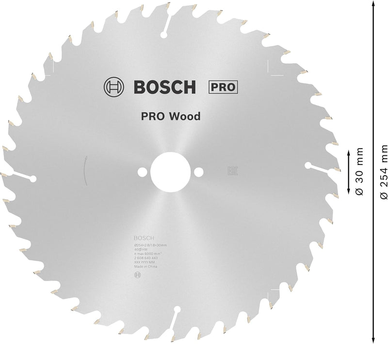 Bosch Accessories Bosch Professional 1x Kreissägeblatt Optiline Wood (Sägeblatt für Holz, Ø 254 x 30