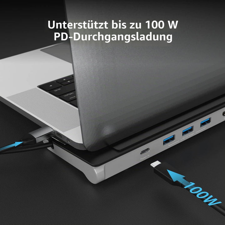 j5create USB-C 4K HDMI Dockingstation (9-in-1), 4K HDMI, 5Gbps USB-A x3, Kartenleser, PD 100W, Gigab