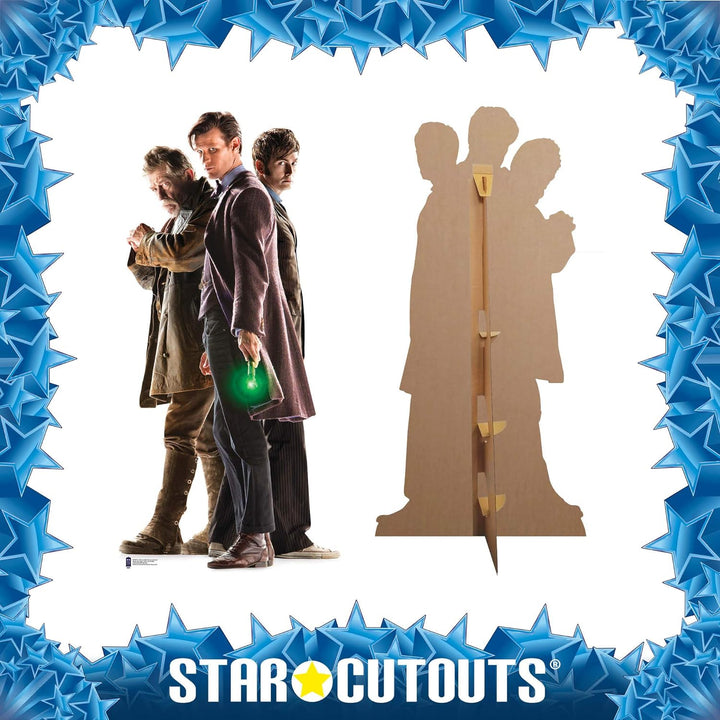 STAR CUTOUTS Doctor Who The Three Doctors Anniversary Special Edition Matt Smith David Tennant and J