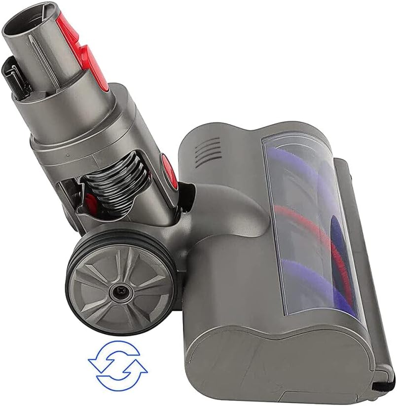 Trade-Shop LED Elektro Turbodüse Turbobürste Staubsaugerdüse kompatibel mit Dyson Bodenstaubsaugern