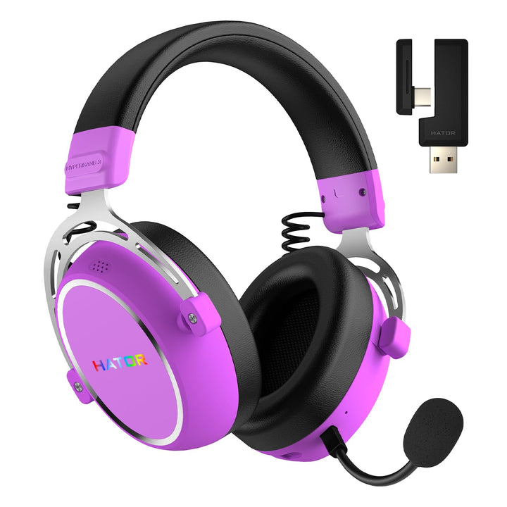 HATOR Hypergang 3 Wireless Gaming-Headset – Hi-Res Audio, Hybrid ANC, 45h Akku, Spatial Audio, Bluet