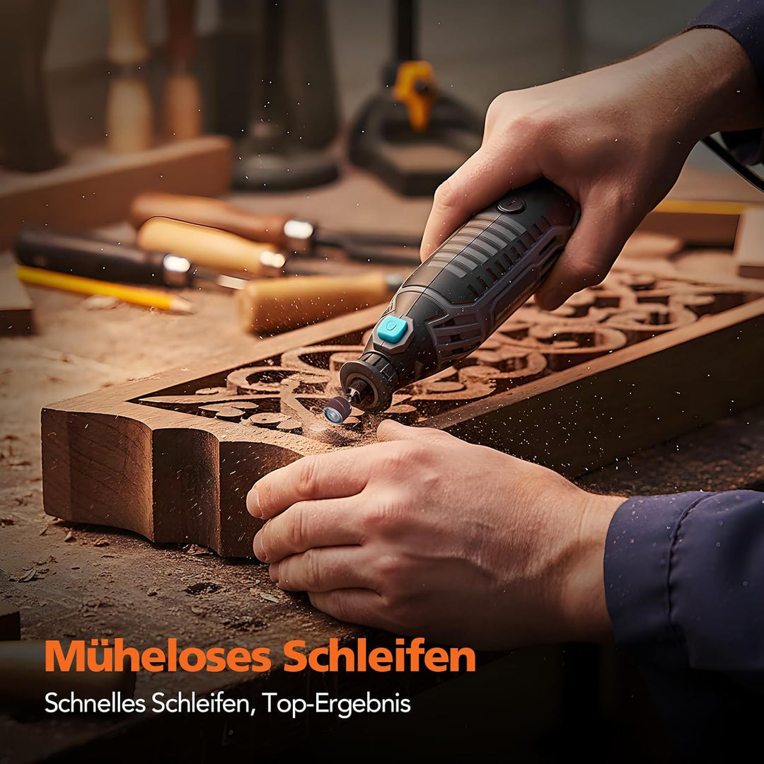 200W Multifunktionswerkzeug, 6-stufige Drehzahlregelung (8000–35000 U/min), 129 Zubehörteile, Schnel