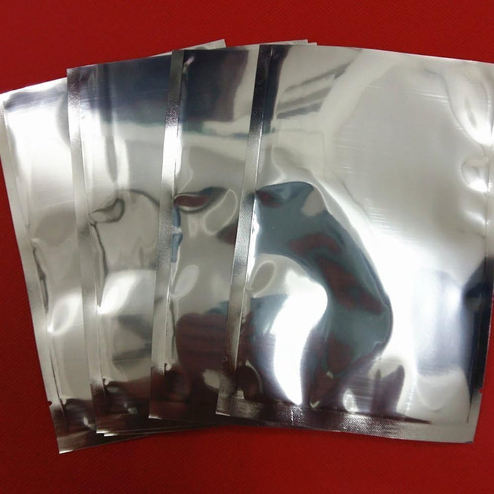 WACCOMT Pack 200 Stück Farbig Mylar Folie Obere Öffnung Versiegelbare Beutel Vakuum Heisssiegelbeute