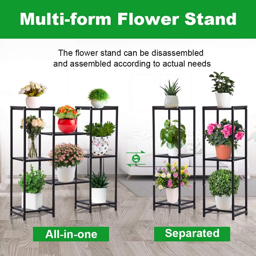 G TALECO GEAR Pflanzenständer, Pflanzenregal für den Aussenbereich, mehrstöckige Blumenregale, Indoo