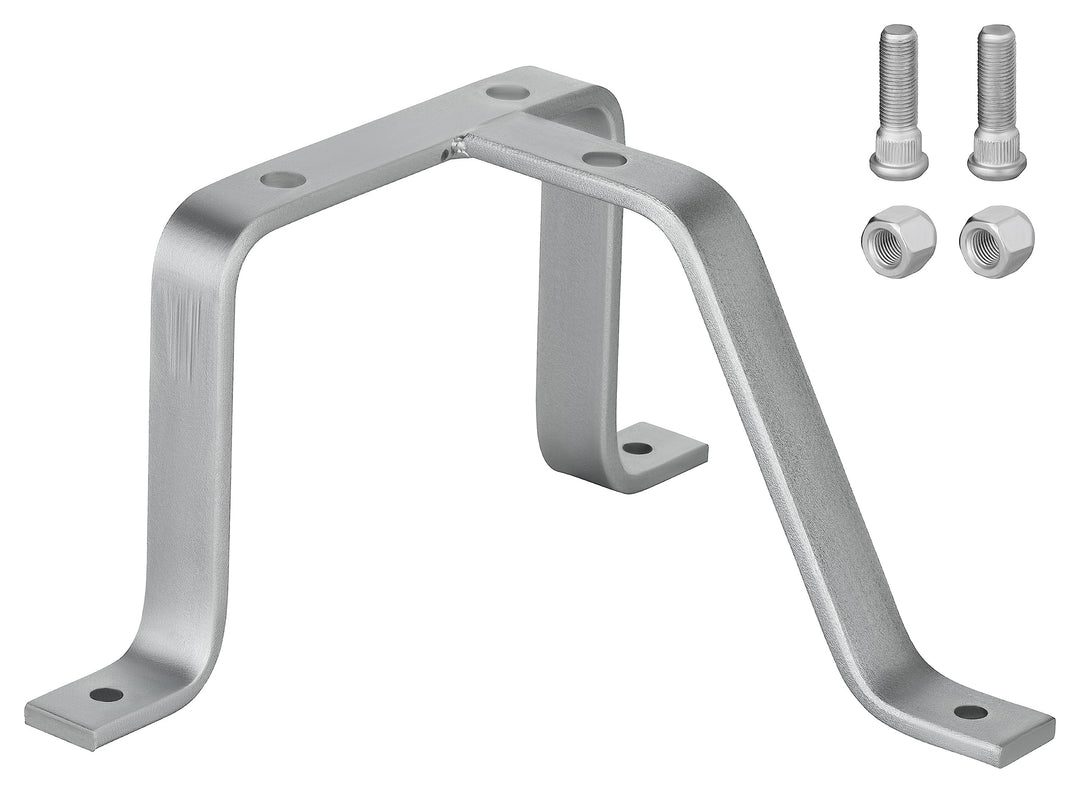 AUTOLIGHT 24 Reserveradhalter für Anhänger 4-5 Loch 30 x 20 cm ab 10 Zoll aus verzinktem Stahl Felge