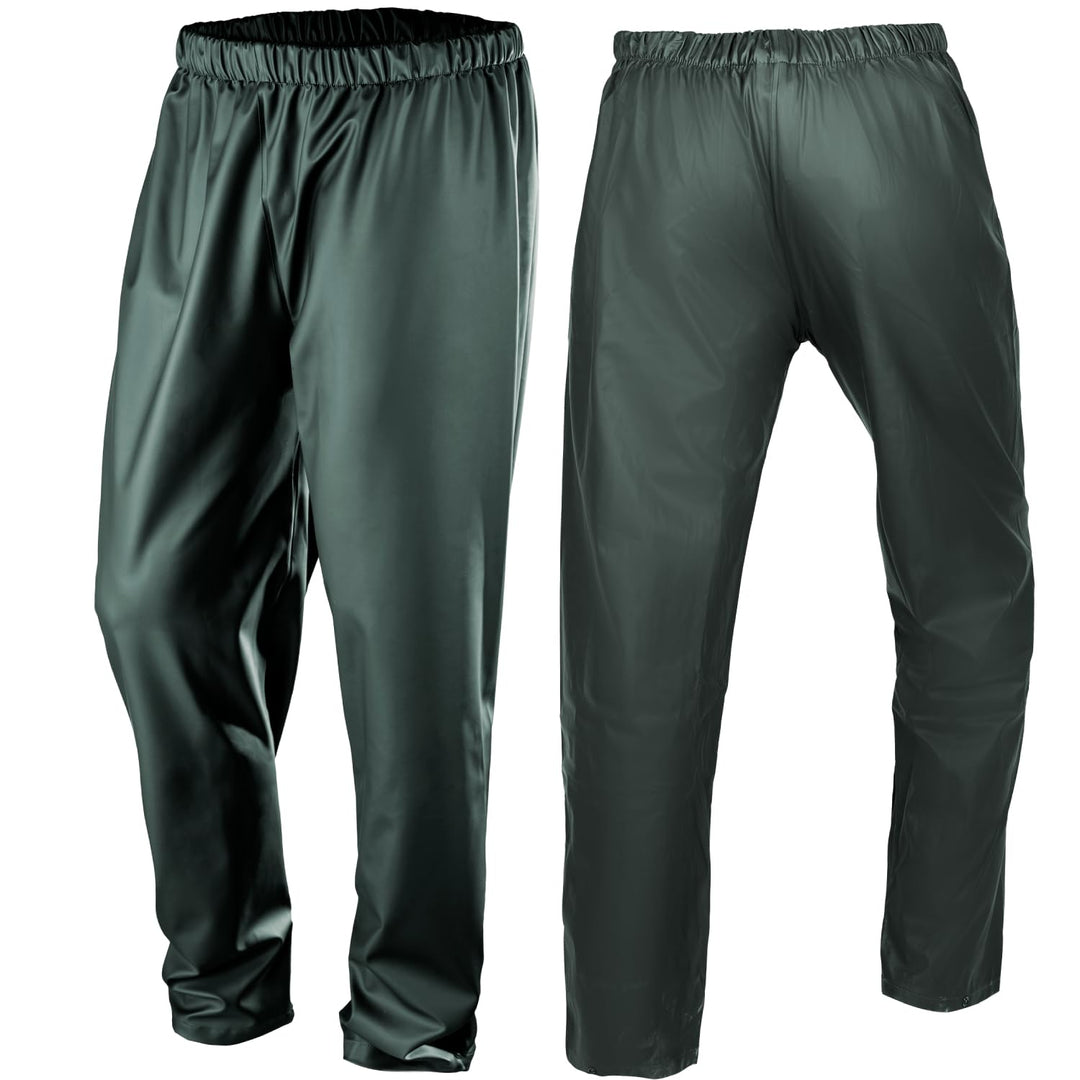 NEO TOOLS Herren Regenset, Regenmantel mit Kapuze und Regenhose, Gr. M-XXXL, verklebte Nähte, Reissv