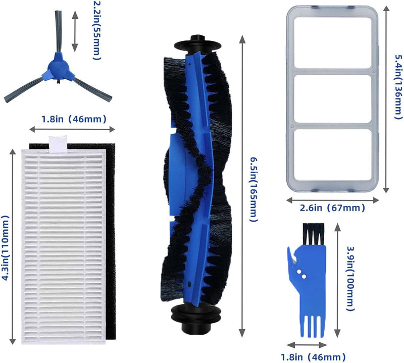 LIVERYDE Zubehör Ersatzteile für Anker Eufy Robovac 11S / 11S Slim / 12 / 15T / 15C / 25C / 30 / 30C