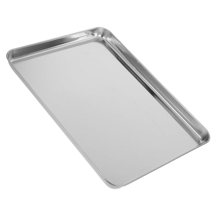 ULTECHNOVO Rechteckiger Edelstahl Teller 40,5x30,5cm Flach Als Serviertablett Für Reisnudelrollen Un