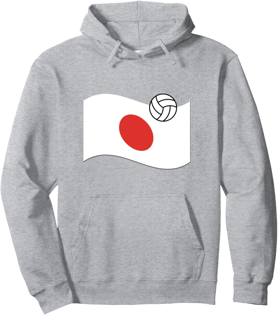 Japan Flag Volleyball Grafik / Japanischer Sport Pride Pullover Hoodie