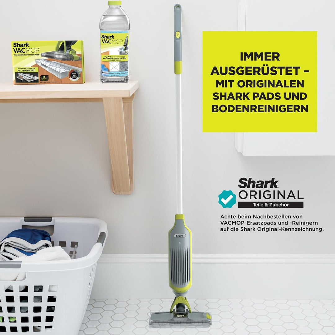 Shark VacMop Akku-Staubsauger und Wischer mit Sprühfunktion für Hartböden, 2-in-1 Sprühwischer und S