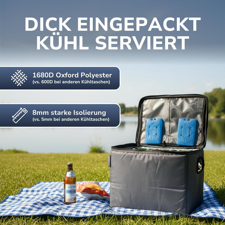 Bier Kühltasche - Kühltasche für Bierkasten - Isoliertasche für Bierkiste