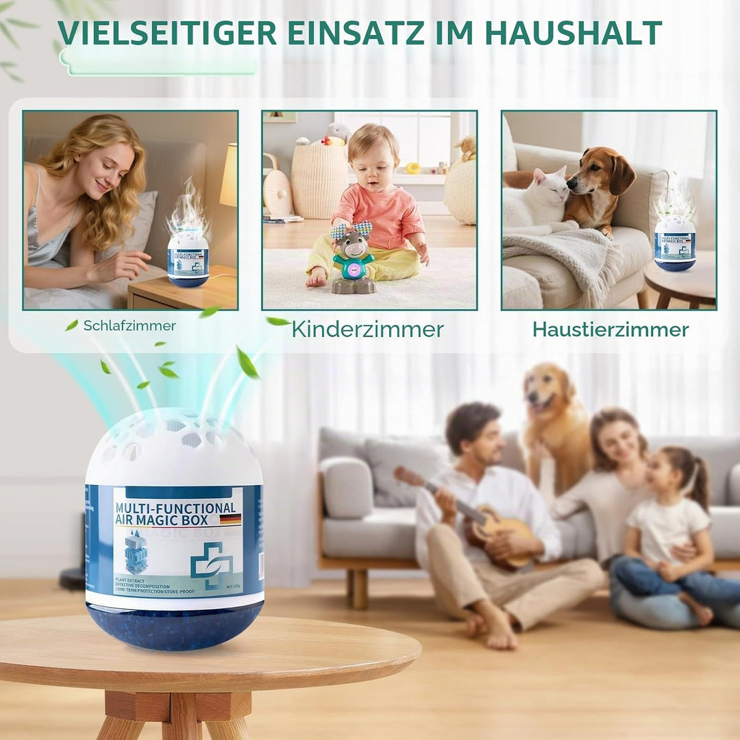4 Stück Indoor Luftreinigung Staubentfernung Magic Box, Multifunktionale Air Magic Box mit automatis