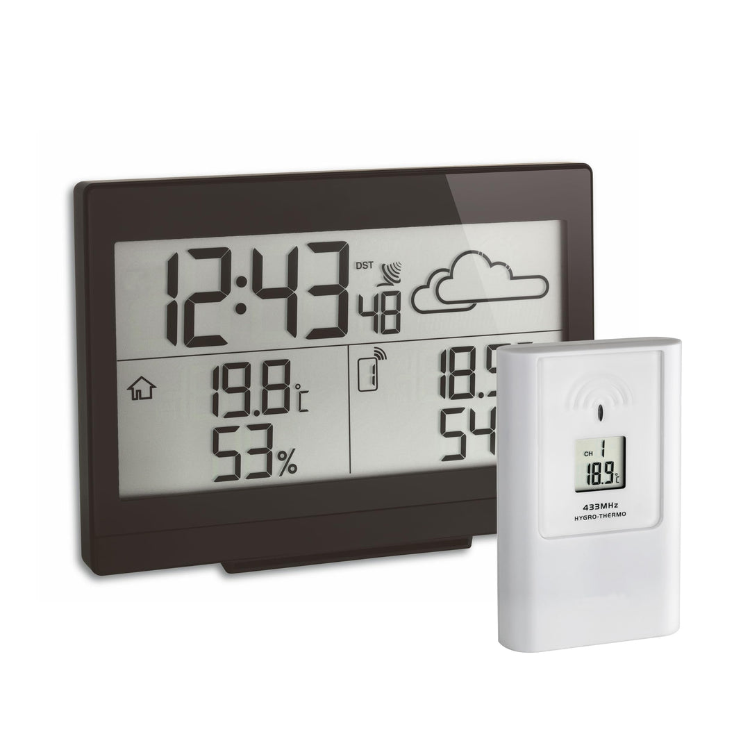 TFA Dostmann Casa Funk-Wetterstation, Wettervorhersage, Aussentemperatur, Innentemperatur, Luftfeuch
