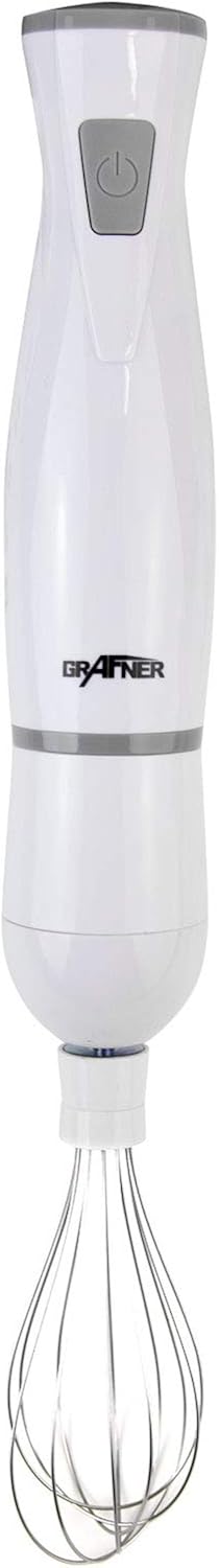 Grafner Stabmixer Set 3in1 mit Pürierstab, Mixer- und Schneebesenaufsatz, BPA-freies & spülmaschinen