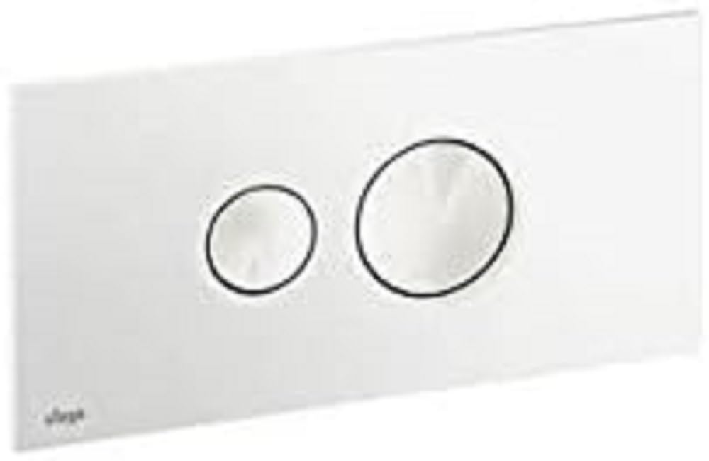 Viega 596316 Visign for Style 10 Betätigungsplatte, weiss Weiss Nr. 596316, Weiss Nr. 596316
