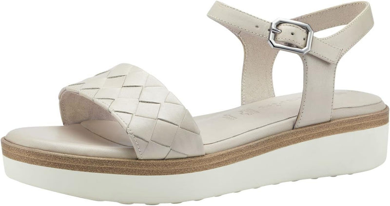 Tamaris Damen Sandaletten, Frauen Sandalen 38 EU Elfenbein, 38 EU Elfenbein