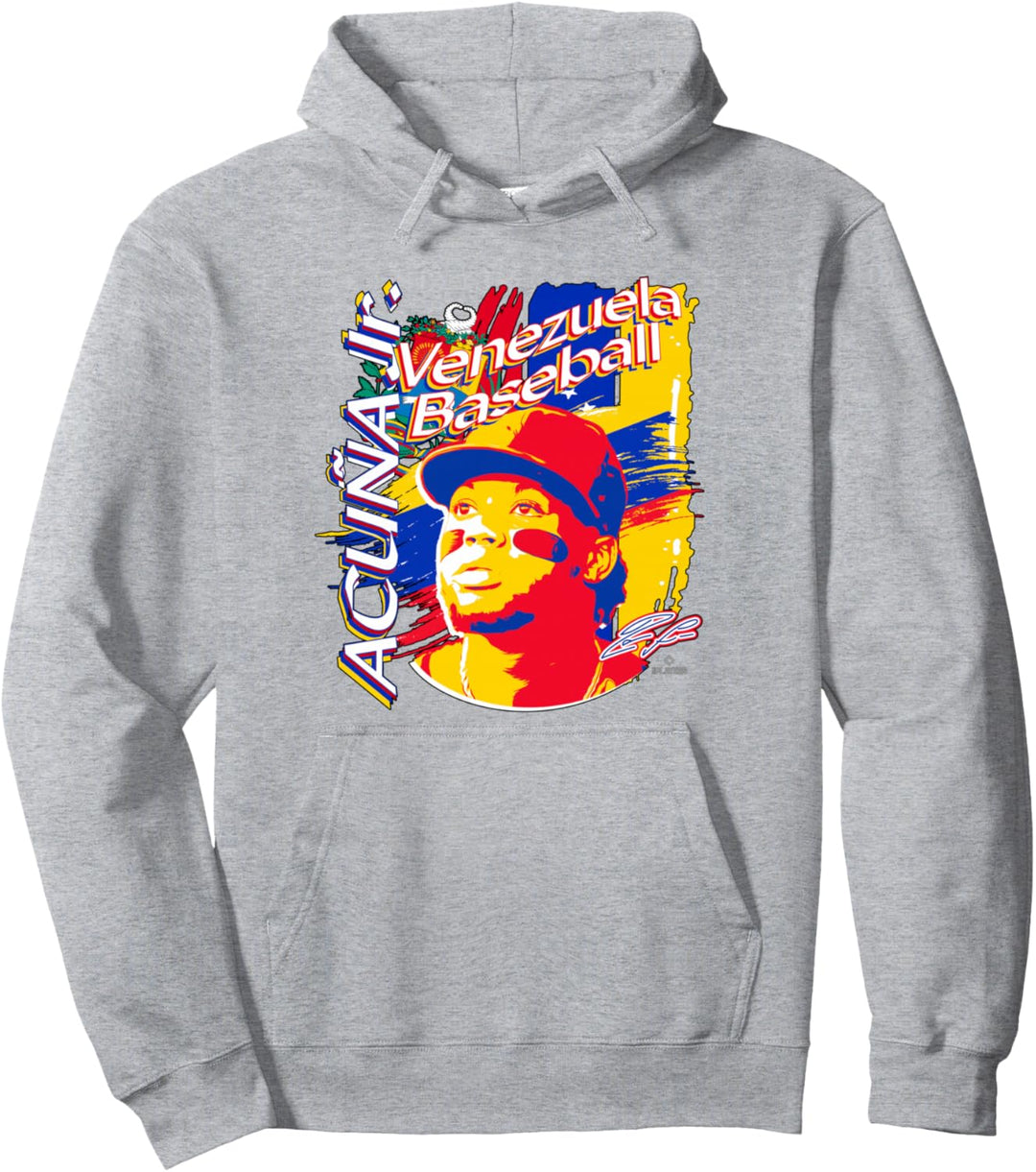 Ronald Acuña junior Internationaler Baseball Venezuela MLBPA Pullover Hoodie