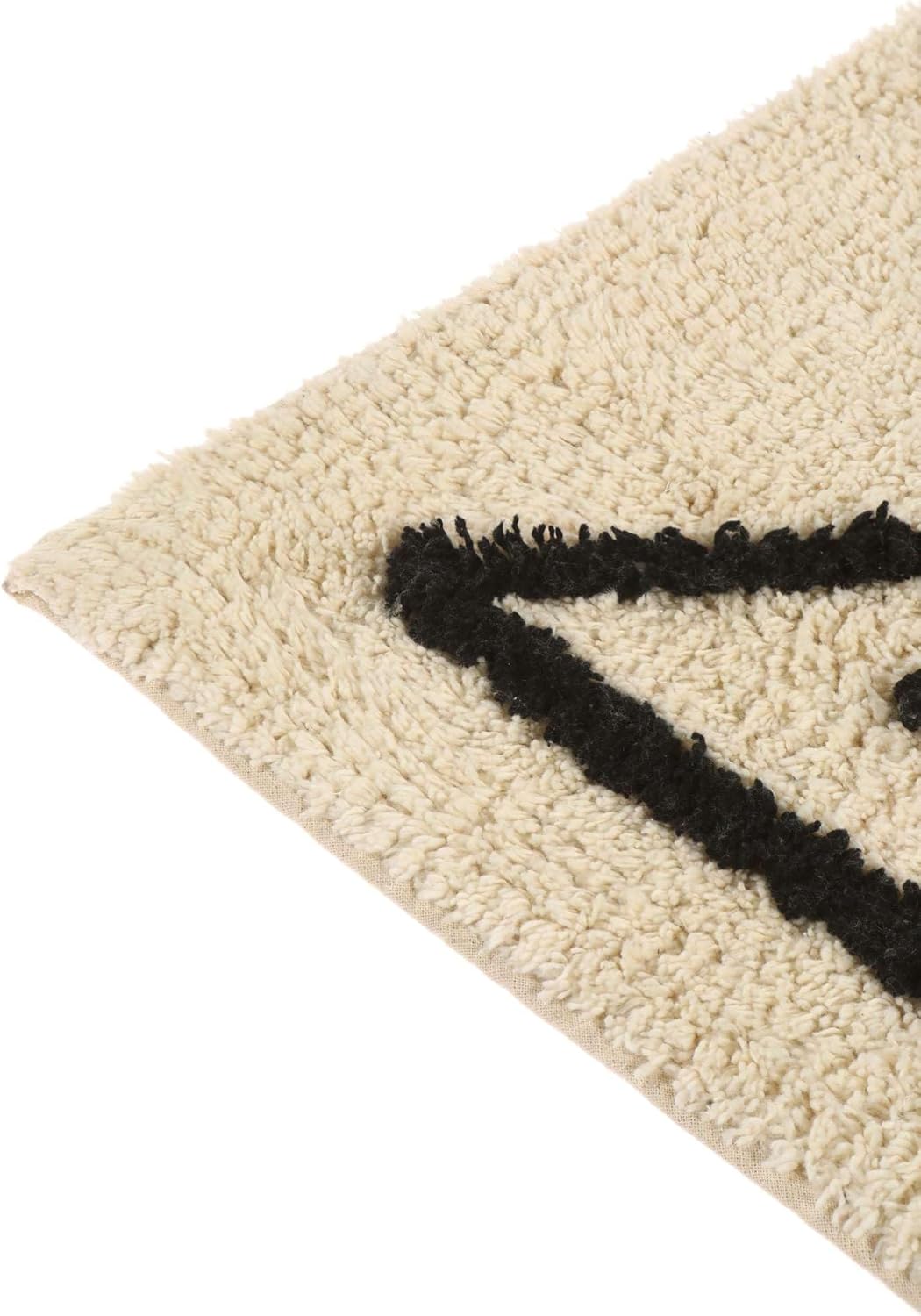 RugVista Badematte Atlantis, 90 x 60 cm, Rechteckig, Mittelflor, Moderner Badteppich, Maschinenwasch