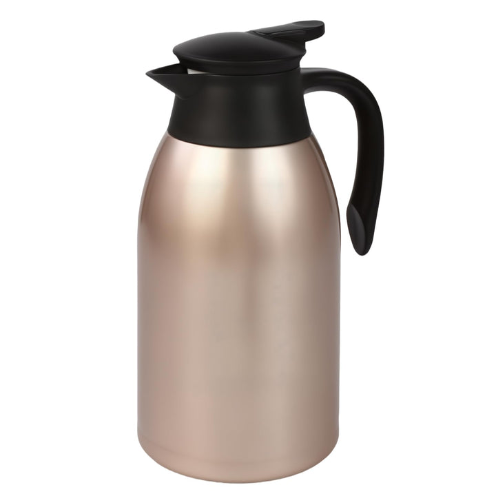 Thermoskanne 2L, Doppelwandige 316 Edelstahl Kaffeekanne, Vakuum Isolierkanne 24h Warmhalten, Für Ka