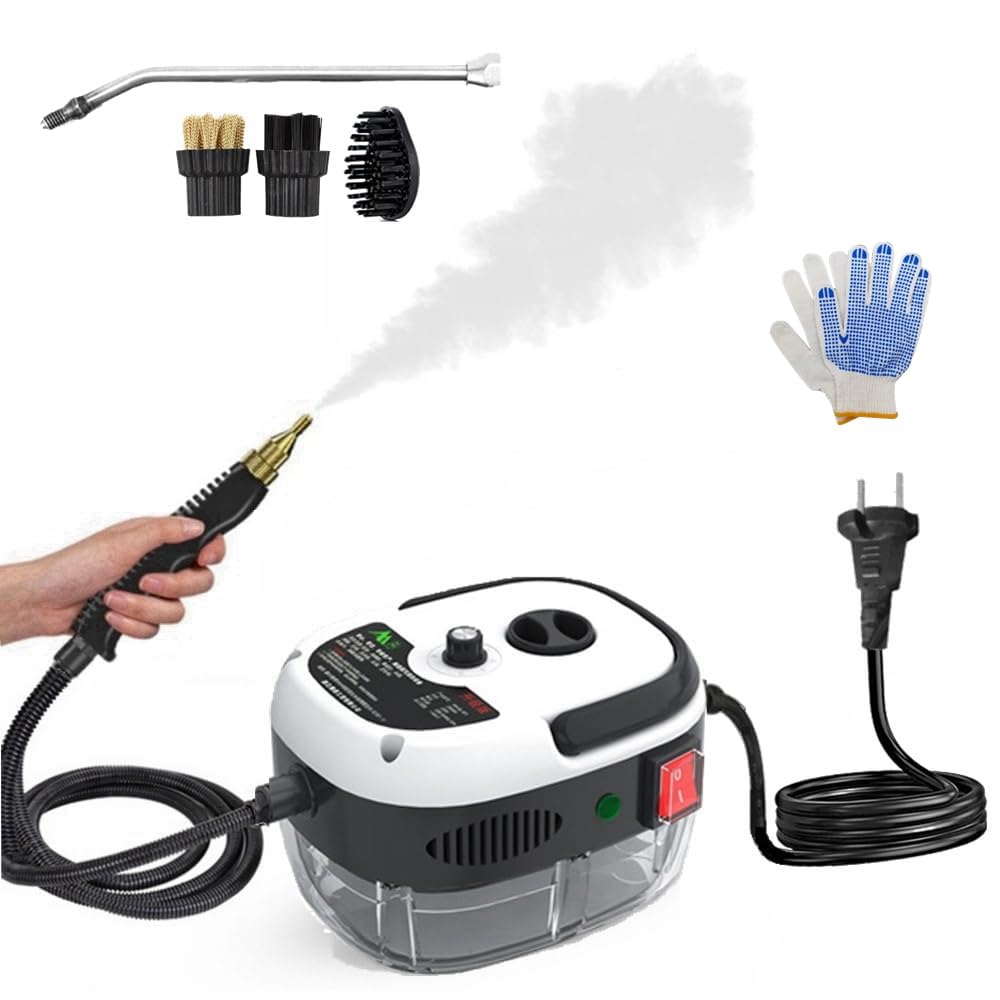 Kavolet 2500 W tragbarer Handdampfreiniger, Hochtemperatur-Druckdampfreinigungsmaschine mit Bürstenk