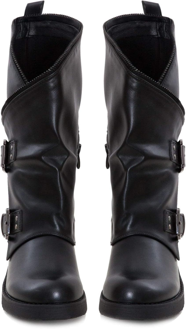 Toocool - Stiefel, Damen, niedrig, Biker, Stiefel, Stiefel, Schnallen Amphibien SA9907 41 EU B513 Sc