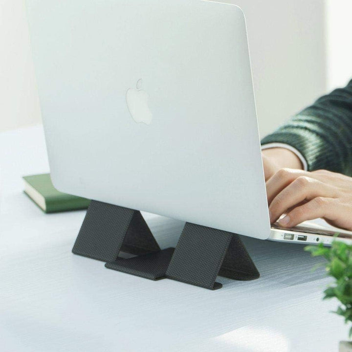 Ringke Folding Stand 2 [Gray] Faltbar und Tragbar Schwerlos Laptop Ständer Belüftet Cooling für MacB