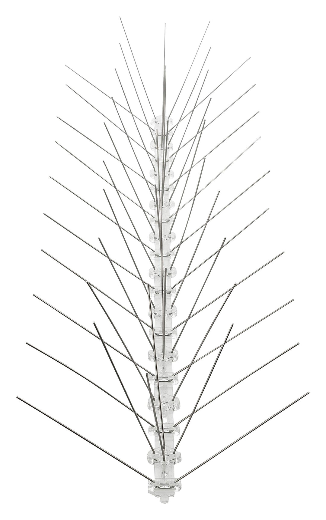 Profi Edelstahl Taubenspikes 5 Reihig - Effektive Taubenabwehr- Vogelabwehr Kunststoffleiste Spikes