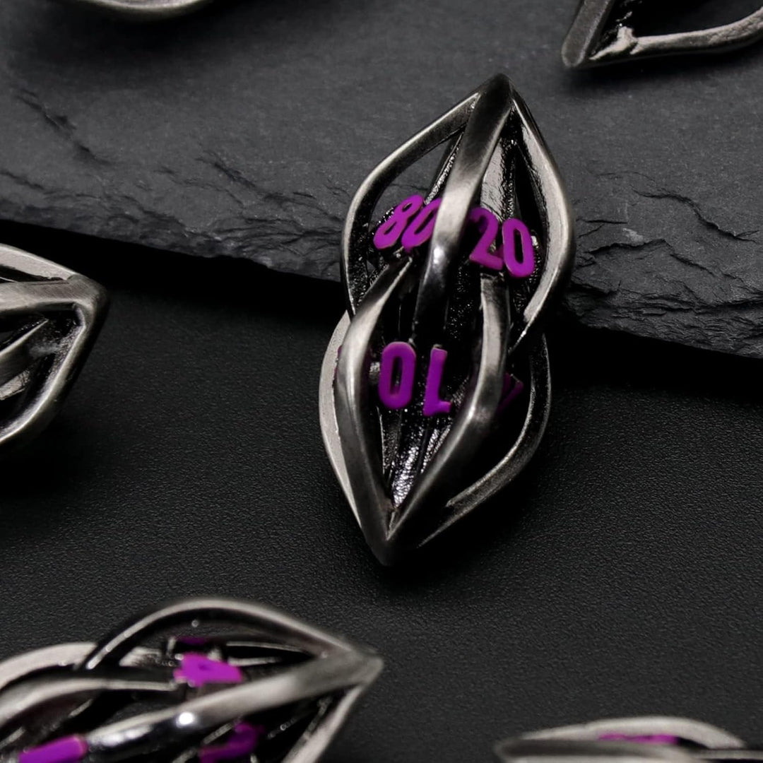 Würfelset Dungeons and Dragons Würfel, DND Würfel 7 teilig, ZHOORQI Polyedrische Würfel Set D&D Würf