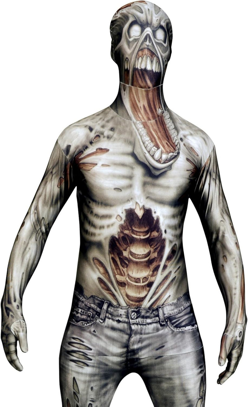 Morphsuits Zombie Kostüm für Erwachsene, Monster Verkleidung, Halloween und Karneval - M (150cm-162c