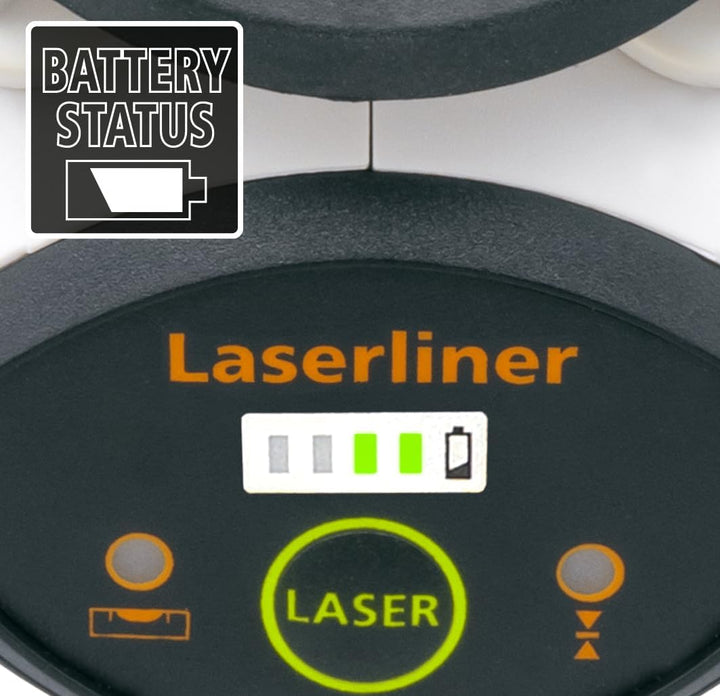 Laserliner Linienlaser 360°, SmartLine-Laser G360 mit 150 cm Stativ, grüner Kreuzlinien-Laser für In