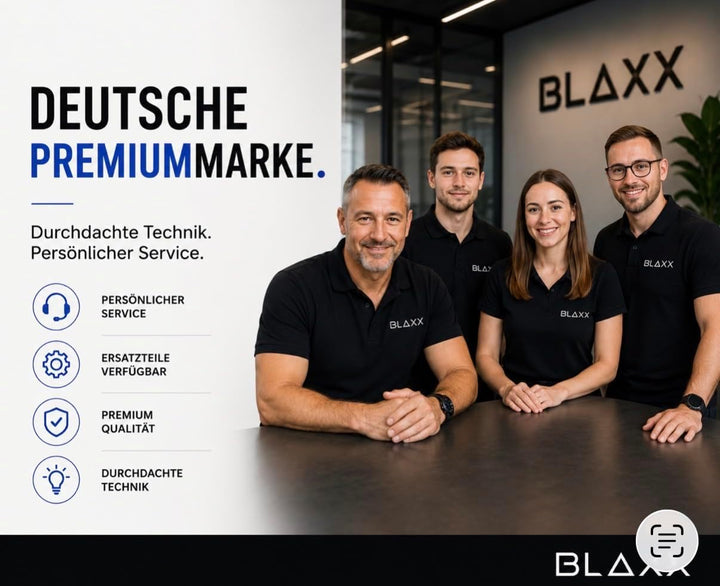 BLAXX Nass Trockensauger FloorVaX | Kabelloser Staubsauger mit Wischfunktion | 180° Lay-Flat | Selbs