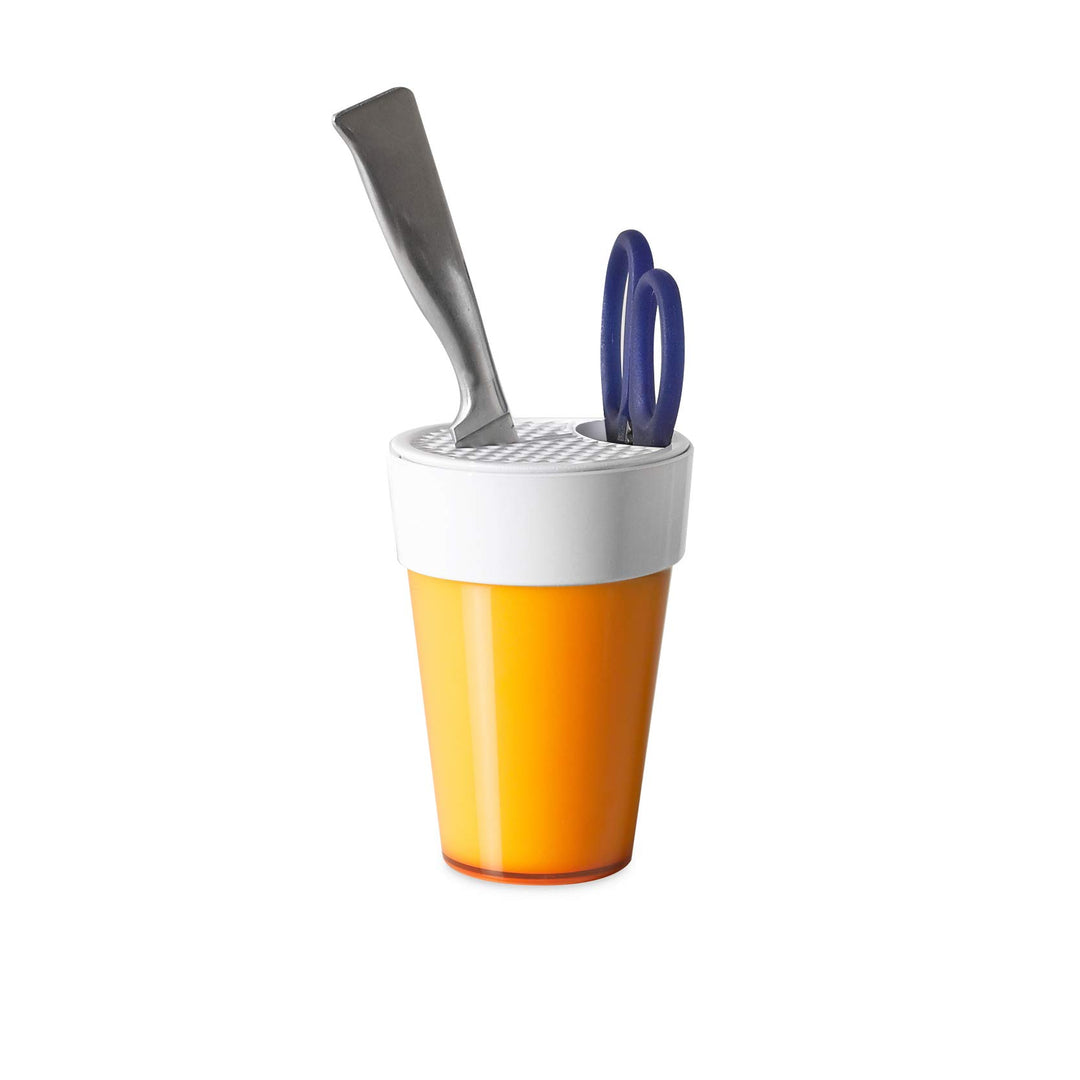 Omada Design Messer aus Polypropylen, 11,5 x 16 cm, Made in Italy, Messerhalter mit Praktischen und