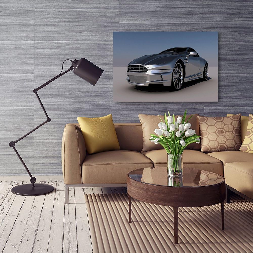 Feeby. Wandbilder - 1 Teilig- 60x80 cm - Bilder Kunstdrucke Deko Panel, AUTO, ASTON MARTIN, AUTOMOBI