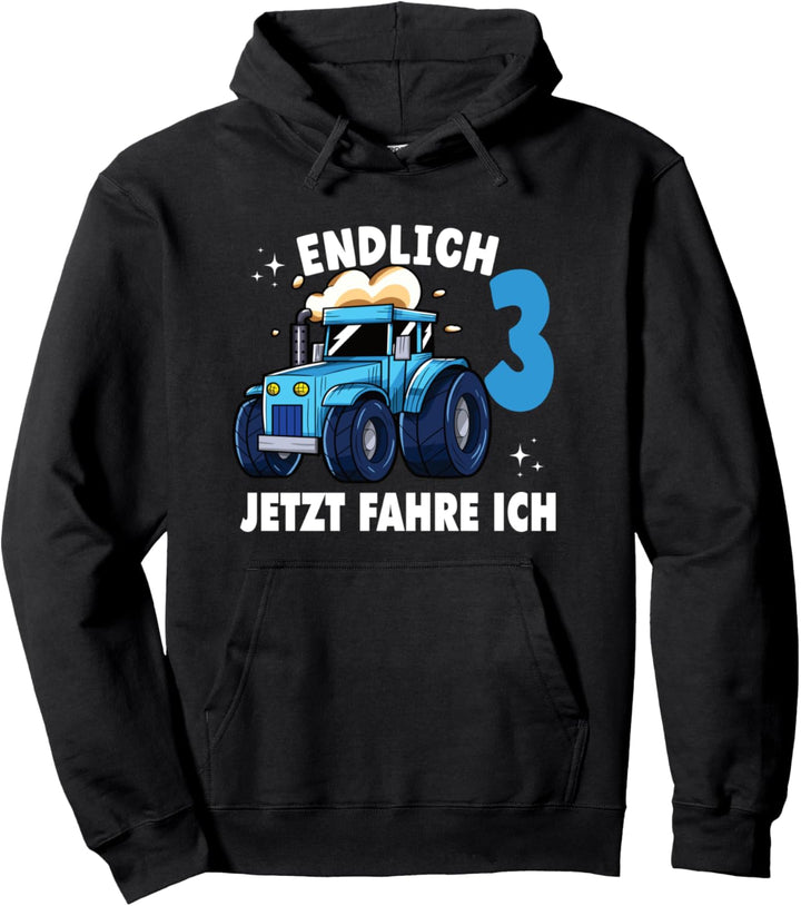 Endlich 3 Jetzt fahre ich Trecker Traktor Landwirtschaft Pullover Hoodie