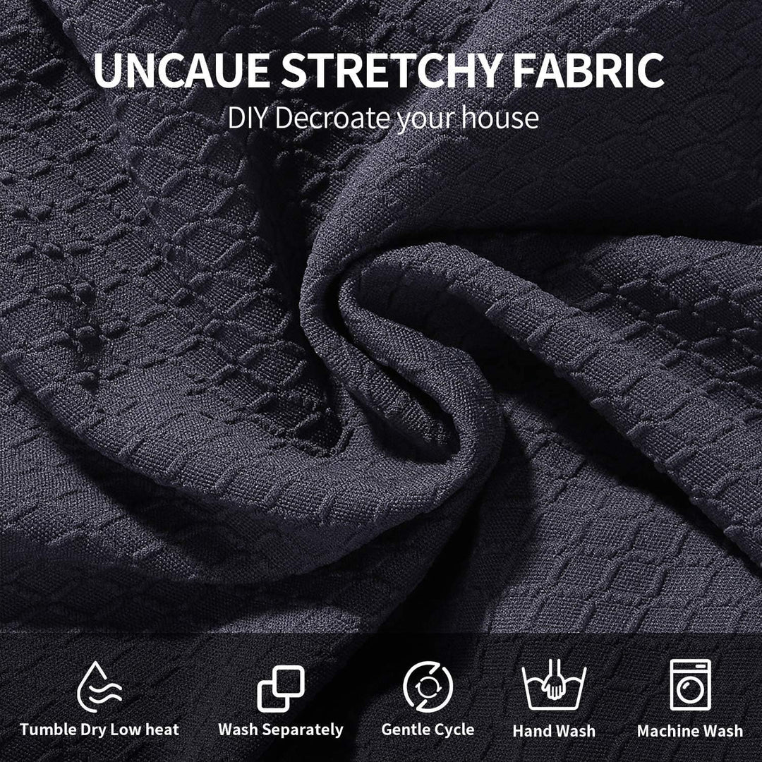Homaxy Stretch Spandex Jacquard Esszimmerstuhl Sitzbezüge, herausnehmbarer waschbarer Anti-Staub Ess