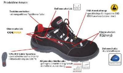Elten Sicherheitshalbschuh "Senex" ESD S2, Mehrfarbig, 36 EU, 36 EU