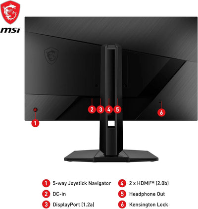 MSI G272QPFDE E2 27 Zoll Gaming Monitor, WQHD (2560x1440), 180 Hz, 1ms, Rapid IPS Panel, HDR Ready,