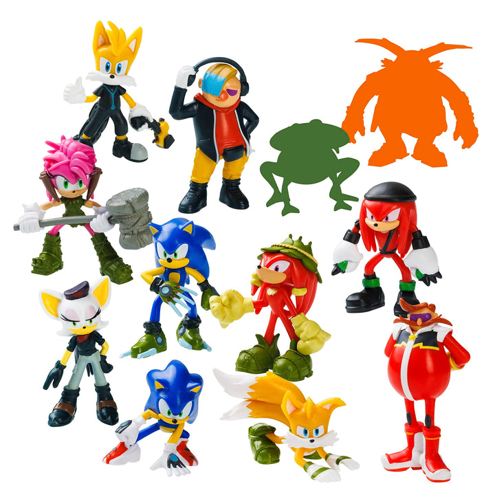 Bizak Sonic Prime 12 Figuren 6,5 cm hoch in Deluxe-Box inkl. 2 Exklusive Überraschungsfiguren Sortim