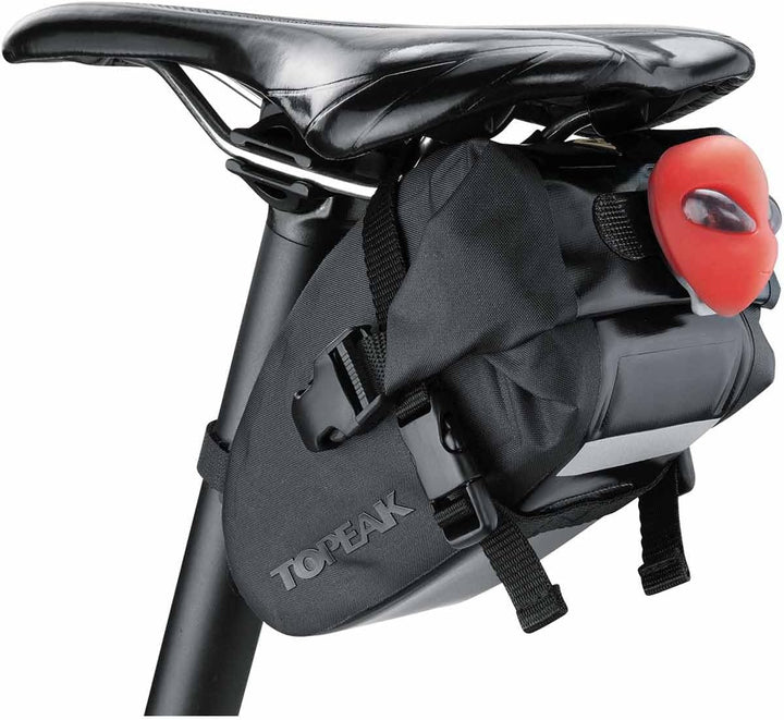 Topeak Wedge DryBag Straps wasserdichte Satteltasche mit Gurten M (18.5 x 11 x 11 cm, 1 l), M (18.5