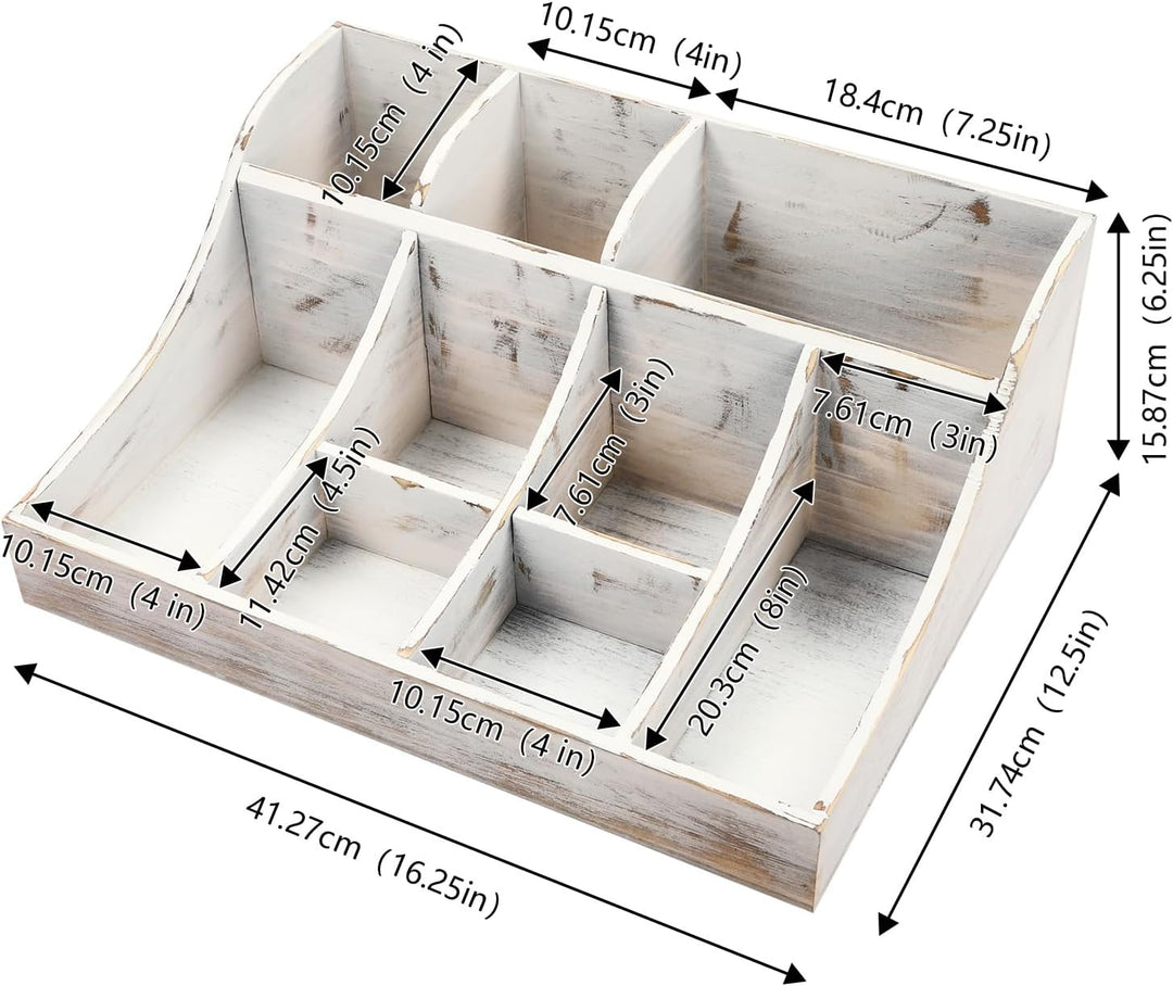 LOIRIIC 9 Fächer Holz Kaffee Gewürz Organizer Kaffee Organizer Gewürz Halter Organizer Küchengeschir