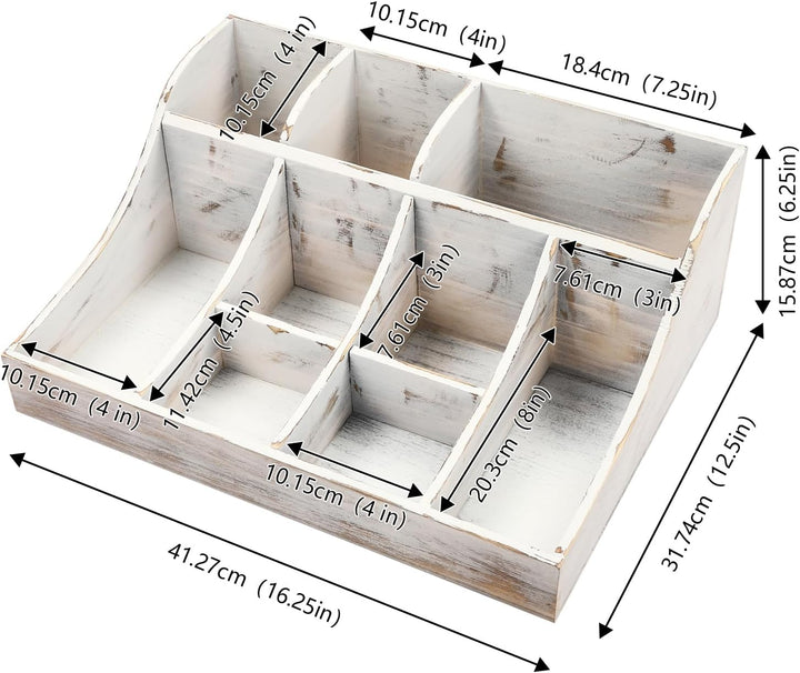 LOIRIIC 9 Fächer Holz Kaffee Gewürz Organizer Kaffee Organizer Gewürz Halter Organizer Küchengeschir