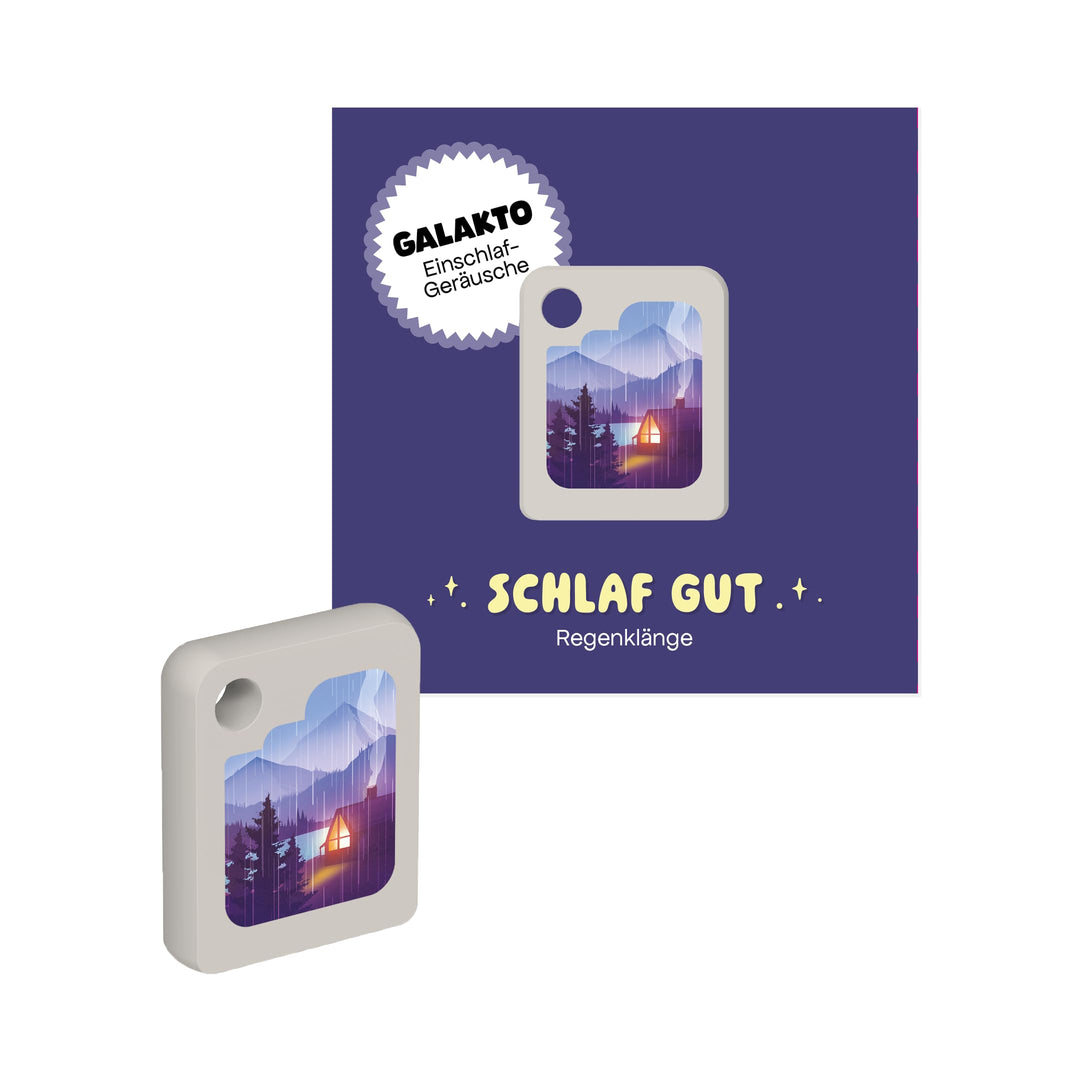 Galakto Audio-Token: Schlaf gut - Regenklänge, Klangwelten für Kinder ab 3 Jahren, Spielzeit ca. 360